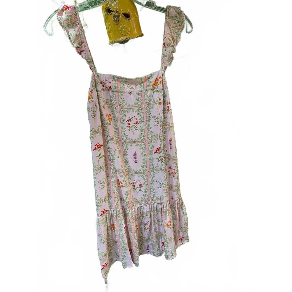 Agua Bendita Pastel Floral Mini Dress